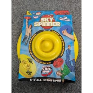 YELLOW = NEW SKY SPINNER TRICK DISC FRISBEE TOY WICKED TV DUNCAN 500 RPM = WKSKS